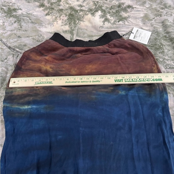 Bella Dahl Blue and Brown  Maxi Skirt - Picture 4 of 8